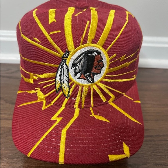 Vintage Starter Snapback Hat Washington Redskins Collision NFL 90s Shockwave - Picture 2 of 8